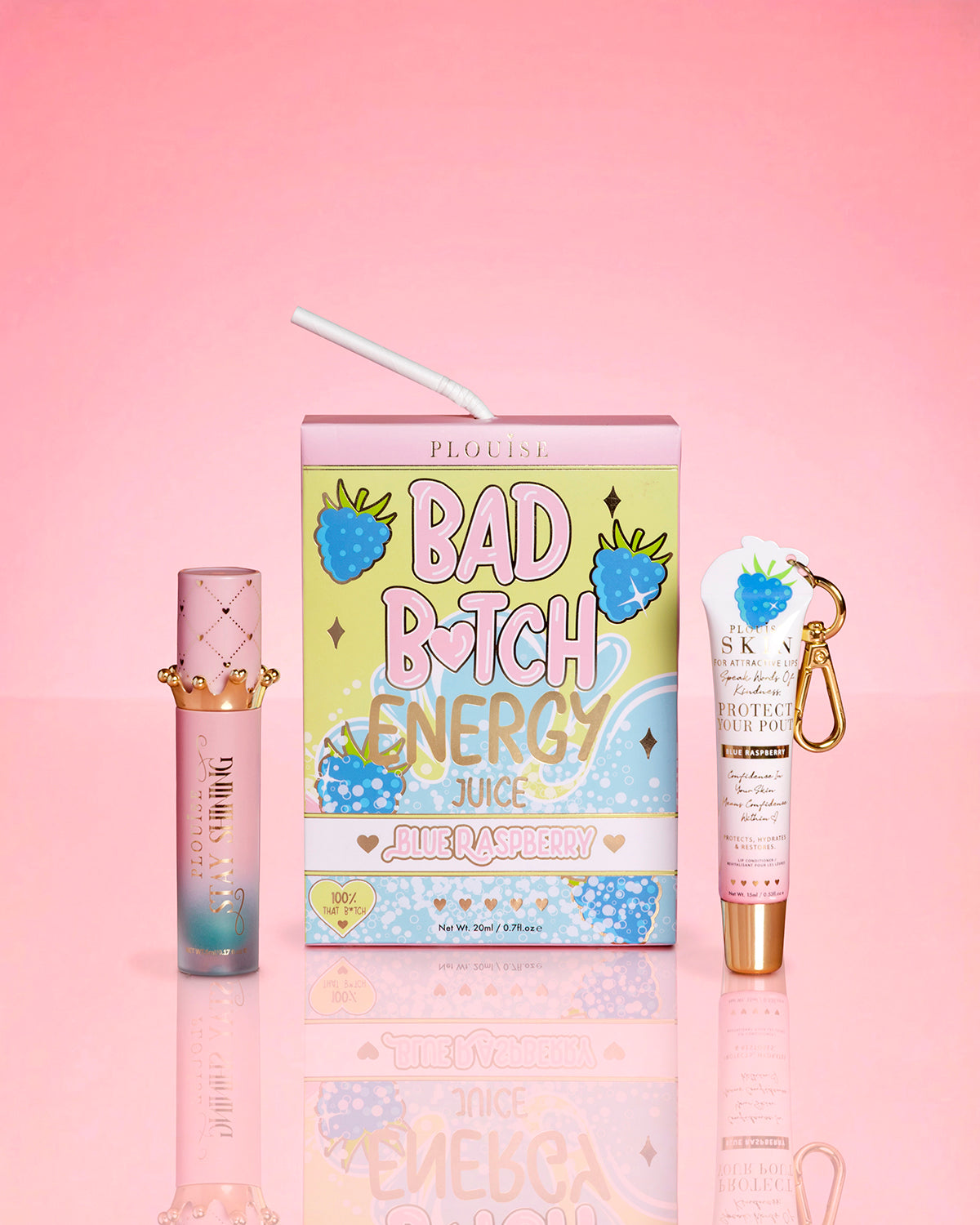 P. Louise Bad Bitch Energy lip conditioner and lip oil duo
